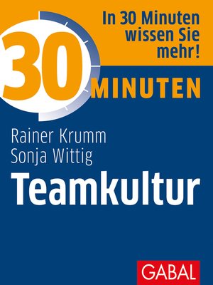 cover image of 30 Minuten Teamkultur